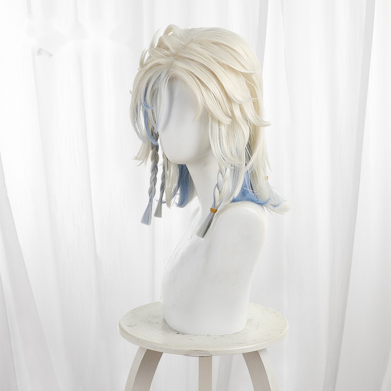 Projectionist Gradient Platinum Blonde Short Ponytail Cosplay Wig for Identity V - 562V