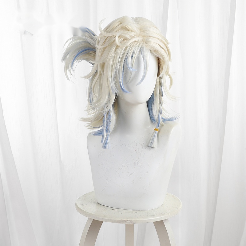 Projectionist Gradient Platinum Blonde Short Ponytail Cosplay Wig for Identity V - 562V - Image 2