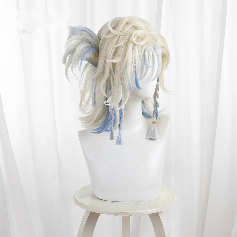 Projectionist Gradient Platinum Blonde Short Ponytail Cosplay Wig for Identity V - 562V - Image 3