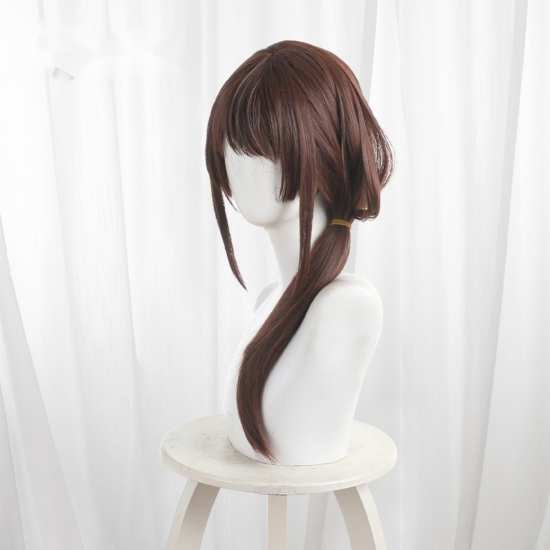 Yuzora Uchida Chestnut Ponytail Long Cosplay Wig for Chitose Is in the Ramune Bottle - 609C