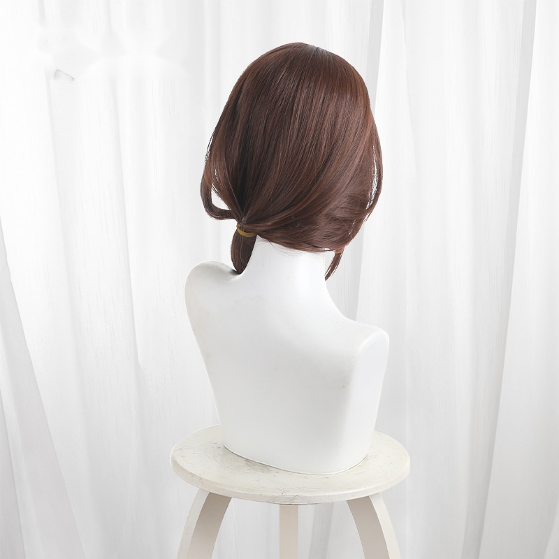 Yuzora Uchida Chestnut Ponytail Long Cosplay Wig for Chitose Is in the Ramune Bottle - 609C - Image 4