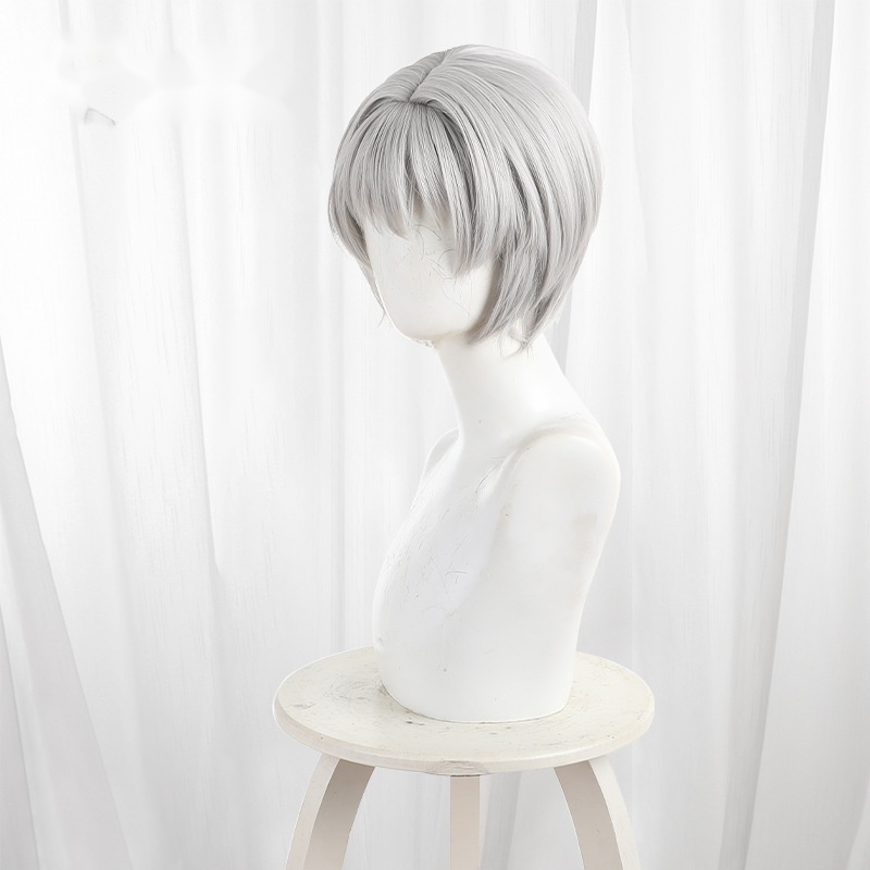 Asuka Nishino Silver-white Cosplay Wig for Chitose Is in the Ramune Bottle - 609F