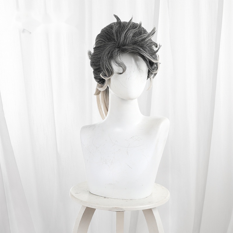 Composer Frederick Kreiburg Gradient Short Ponytail Flipped Cosplay Wig for Identity V - 476TE - Image 2