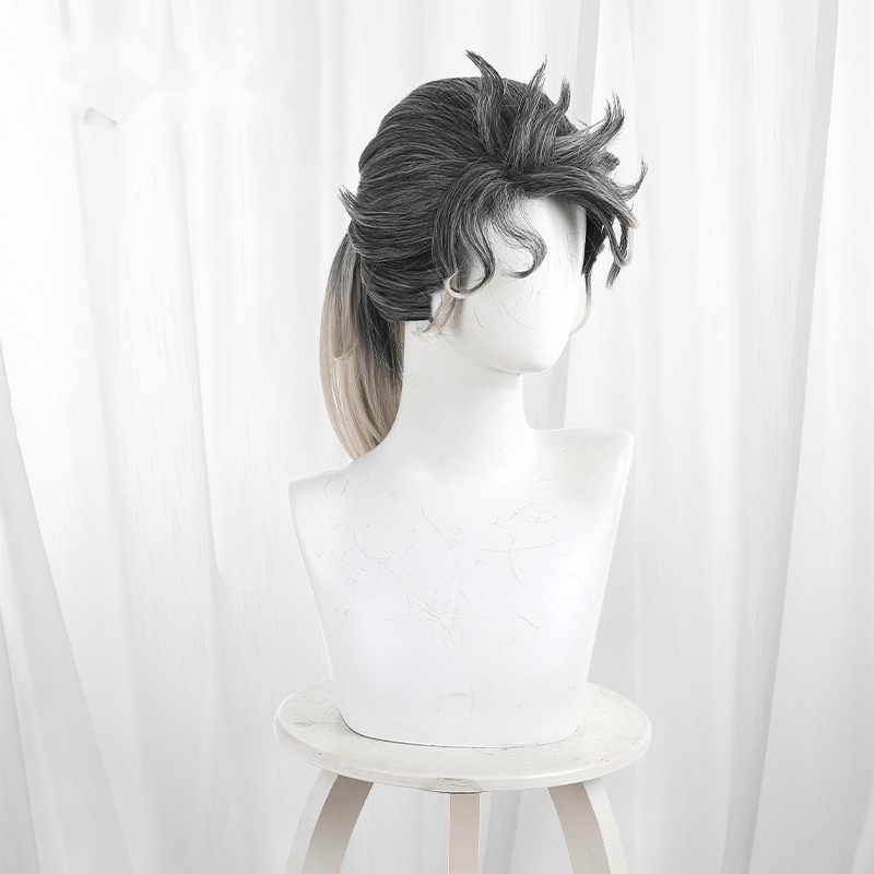 Composer Frederick Kreiburg Gradient Short Ponytail Flipped Cosplay Wig for Identity V - 476TE - Image 3
