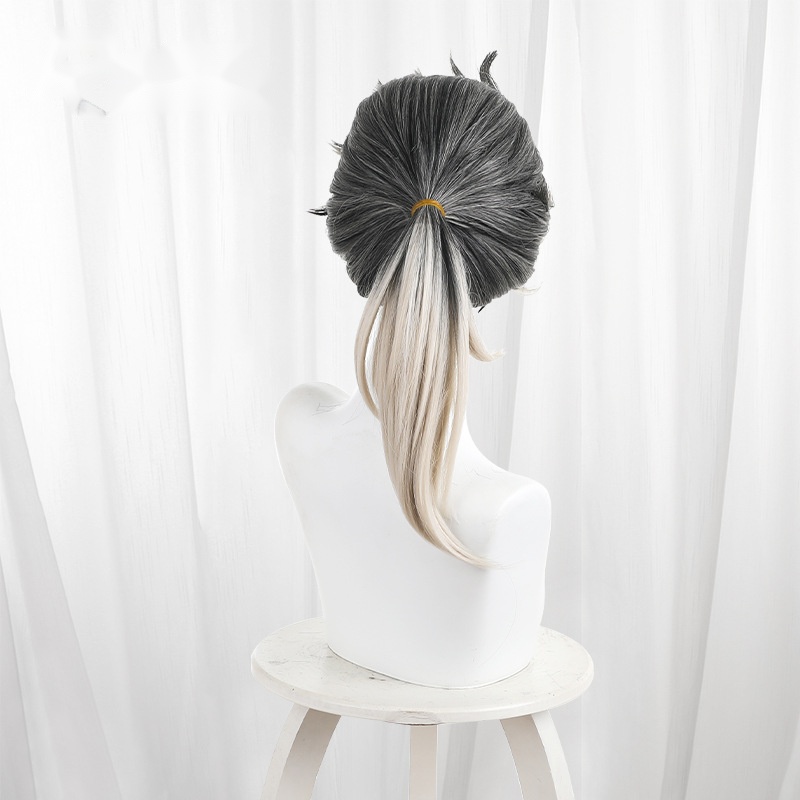 Composer Frederick Kreiburg Gradient Short Ponytail Flipped Cosplay Wig for Identity V - 476TE - Image 4