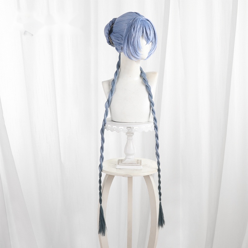Lucia Gradient Braided Hair Bun Long Cosplay Wig for Zenless Zone Zero - 551X - Image 3