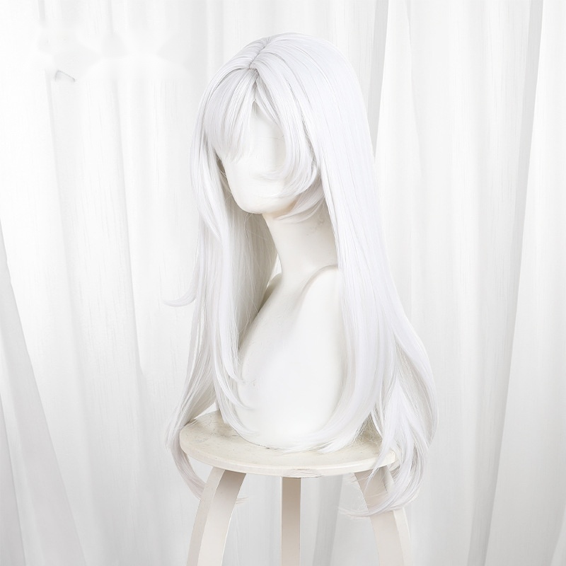 Berenica White Scalp-top Long Layered Cosplay Wig for Duet Night Abyss - 611A