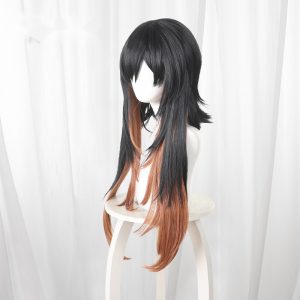 Amo Gradient Scalp-top Long Flipped Cosplay Wig for Gachiakuta - 597D