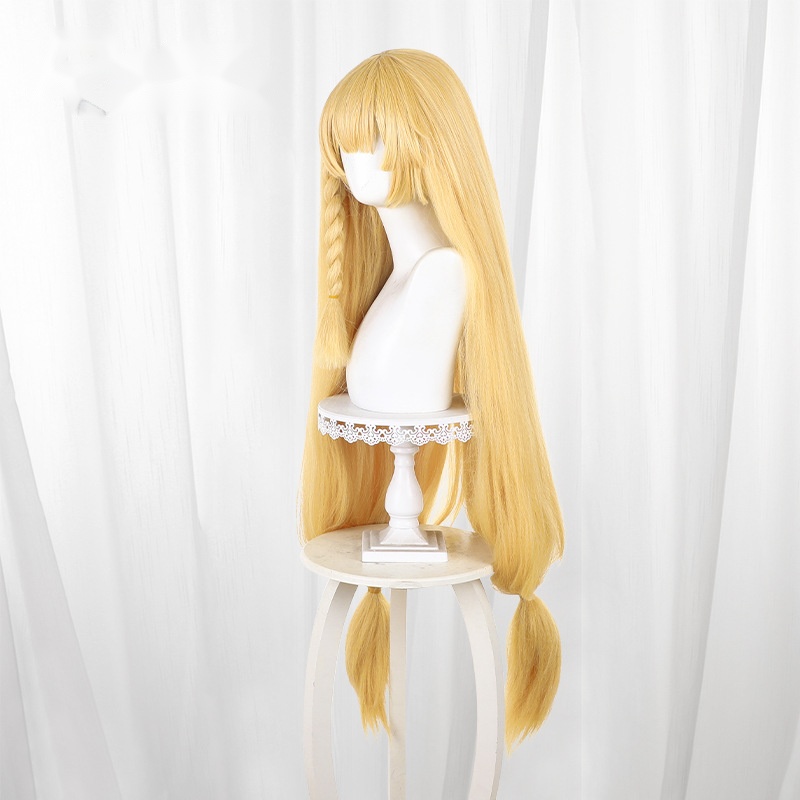 Truffle and Hazelnut Golden Blonde Twin Ponytail Cosplay Wig for Duet Night Abyss - 611B