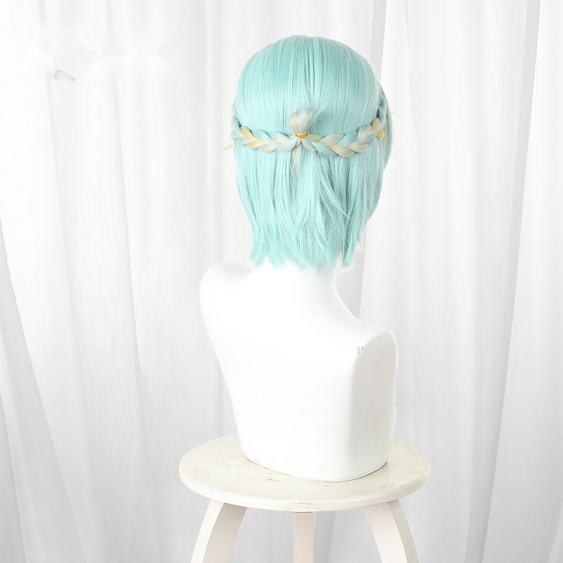 Yuriko Gradient Braided Short Cosplay Wig for Gnosia - 610A - Image 4
