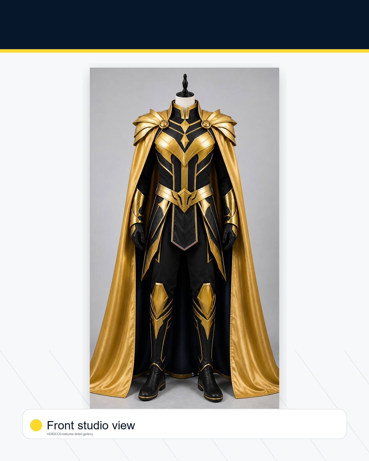 Captain Gold Cape Costume