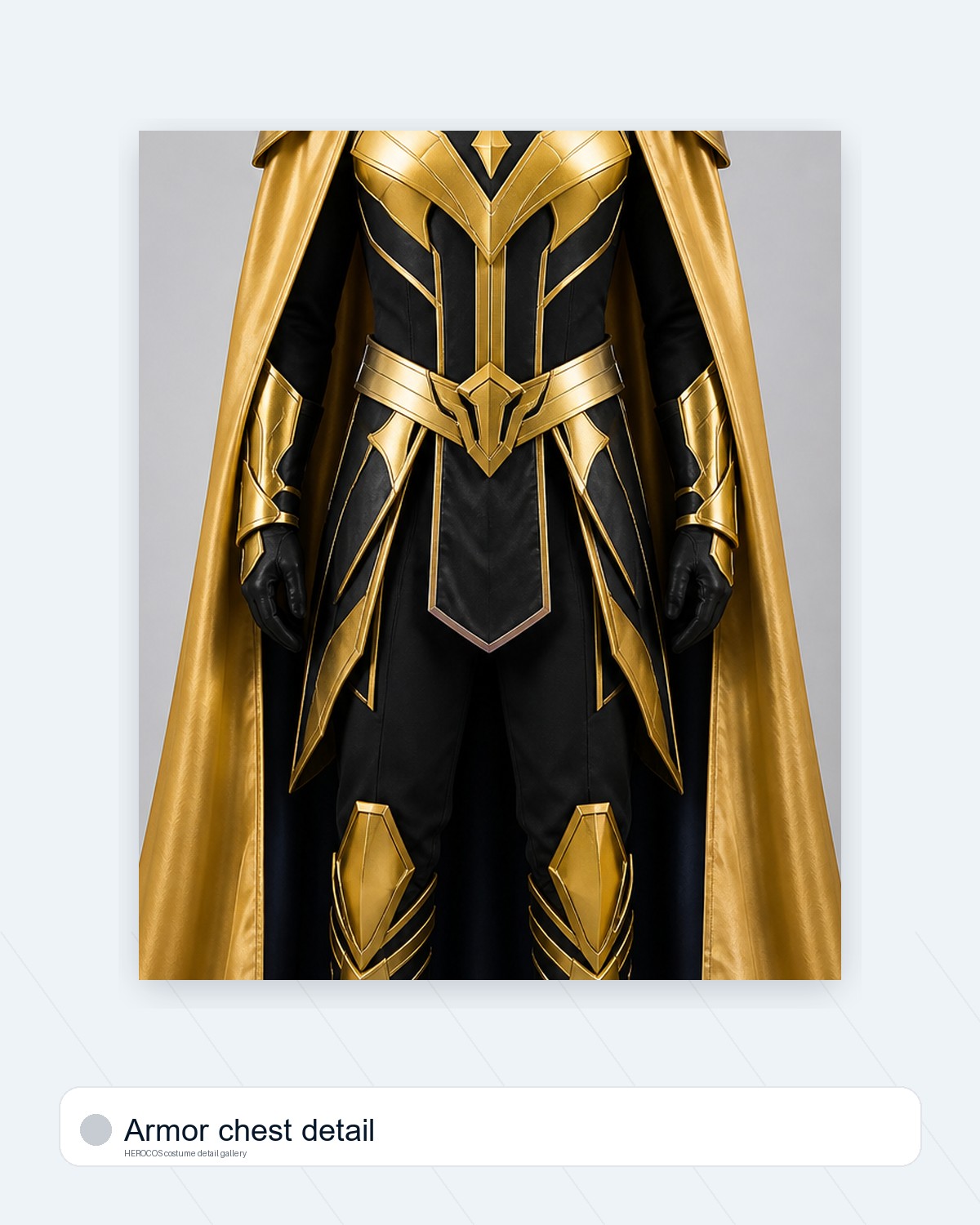 Captain Gold Cape Costume - Image 3
