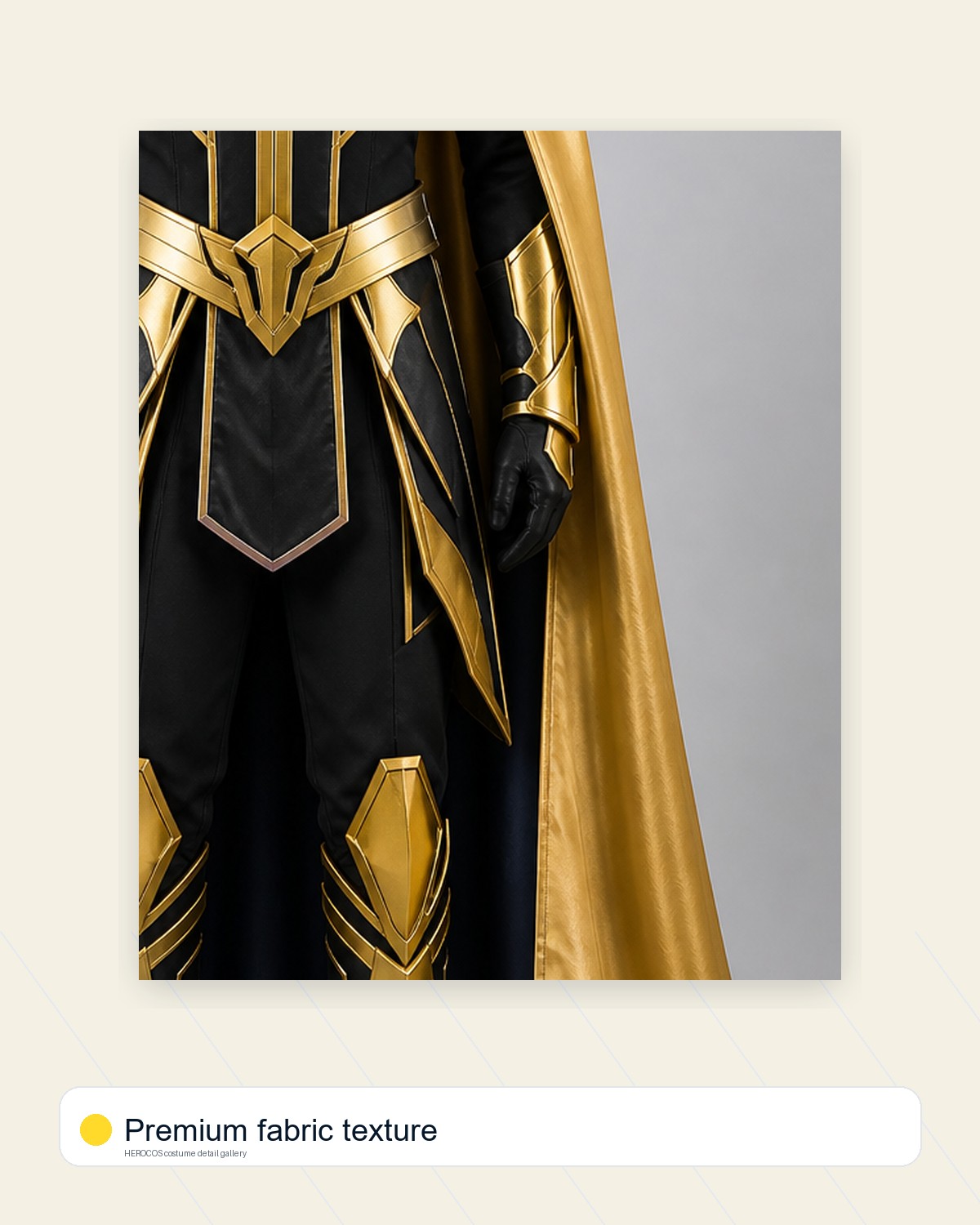 Captain Gold Cape Costume - Image 5