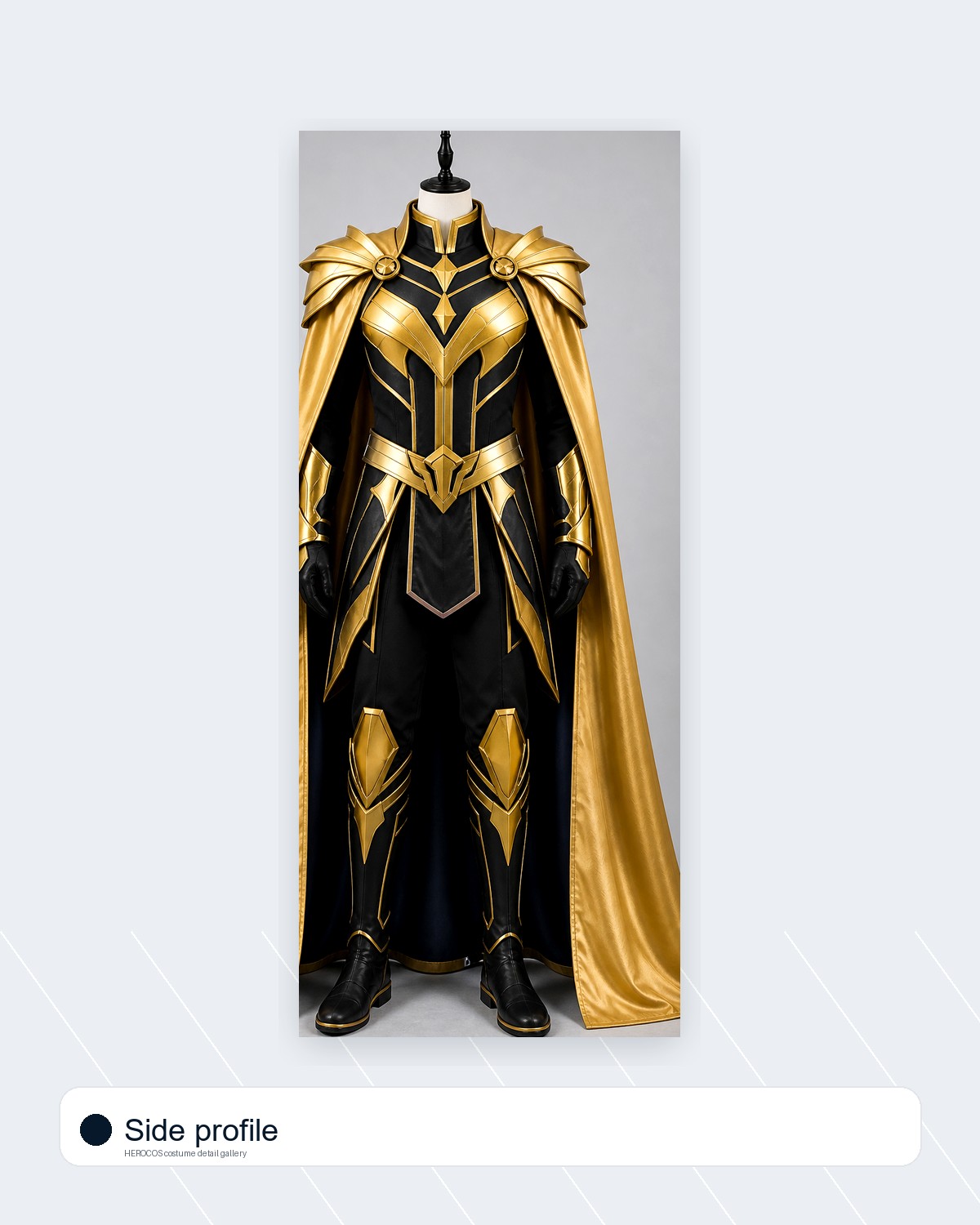 Captain Gold Cape Costume - Image 6