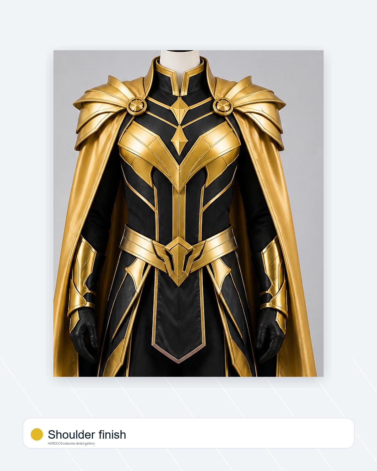 Captain Gold Cape Costume - Image 8
