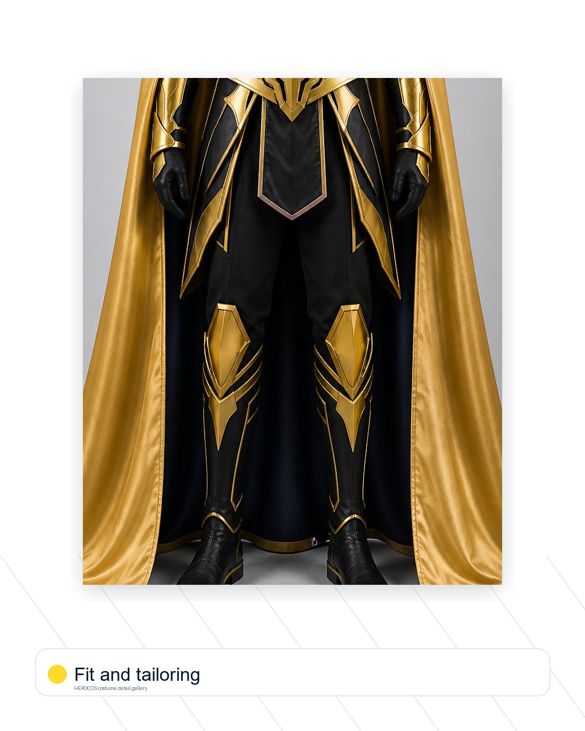 Captain Gold Cape Costume - Image 9