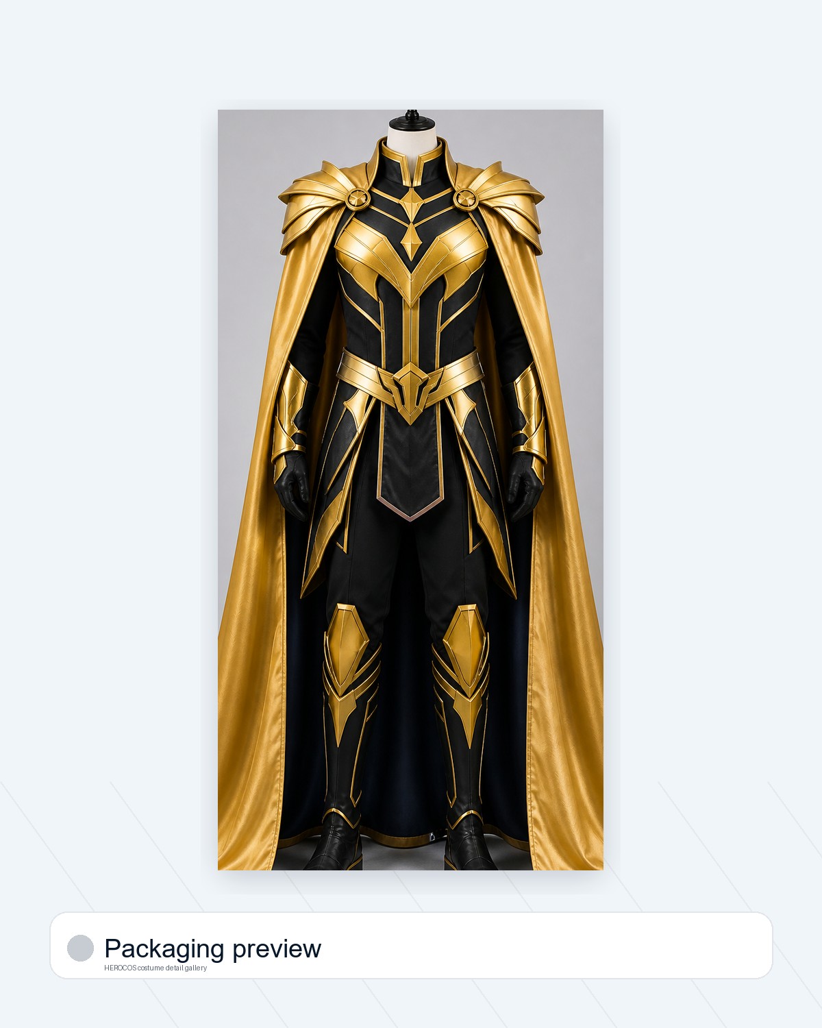 Captain Gold Cape Costume - Image 11