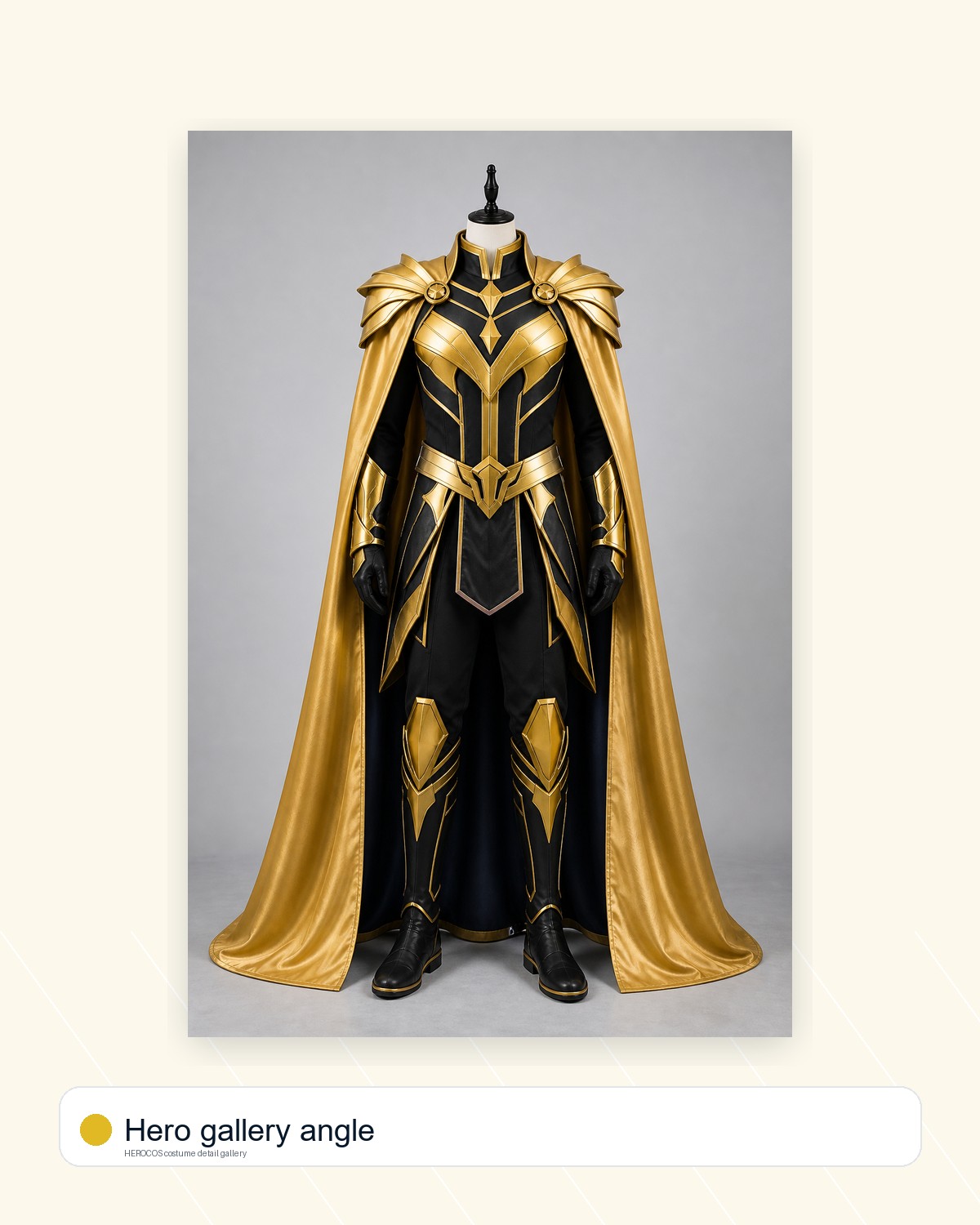 Captain Gold Cape Costume - Image 12
