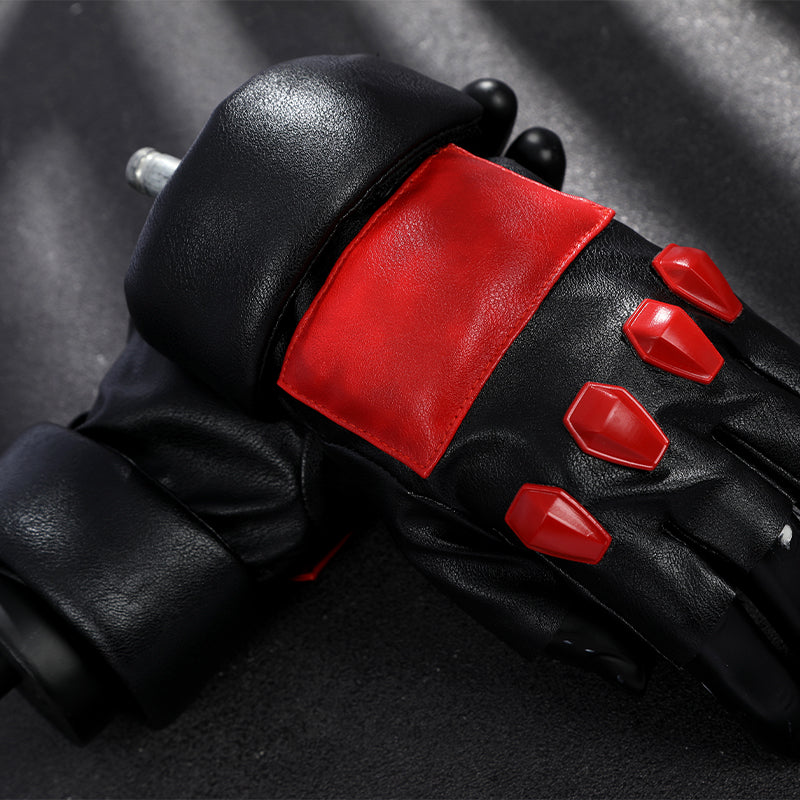 Red Hood Jason Todd Rebirth Cosplay Costume Red Leather Halloween Suit - Image 19