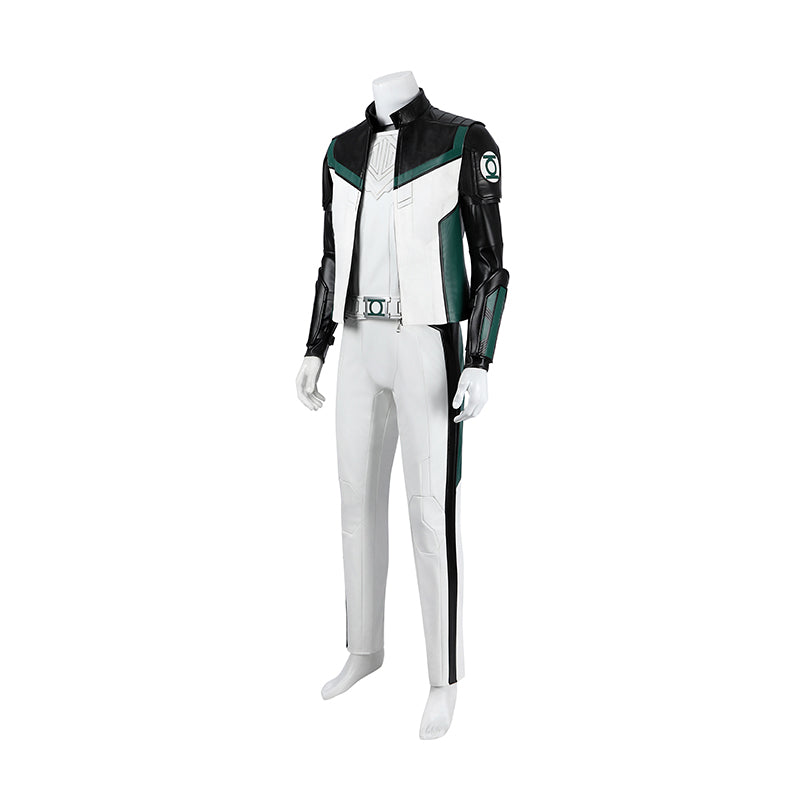 Green Lantern White Suit Cosplay Costume Legacy Green Lantern Outfit Hallowenn - Image 6