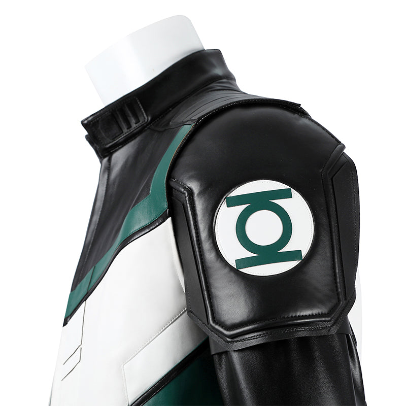 Green Lantern White Suit Cosplay Costume Legacy Green Lantern Outfit Hallowenn - Image 14