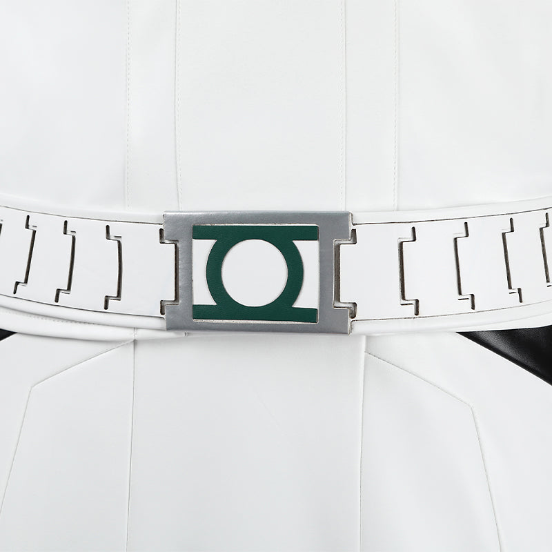 Green Lantern White Suit Cosplay Costume Legacy Green Lantern Outfit Hallowenn - Image 19