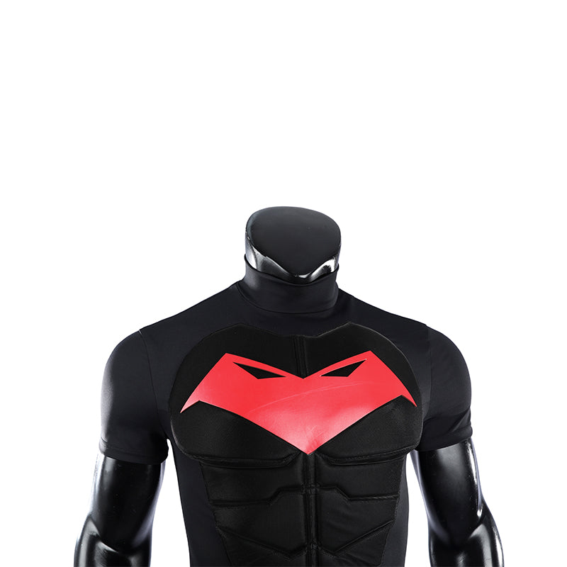 Red Hood Jason Todd Rebirth Cosplay Costume Red Leather Halloween Suit - Image 14