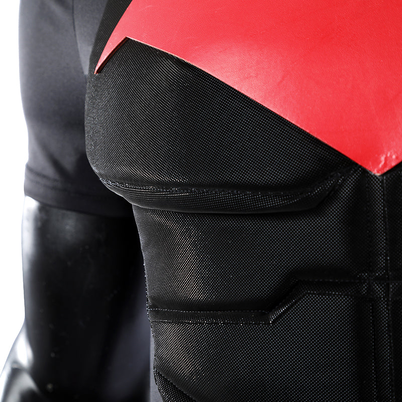 Red Hood Jason Todd Rebirth Cosplay Costume Red Leather Halloween Suit - Image 34