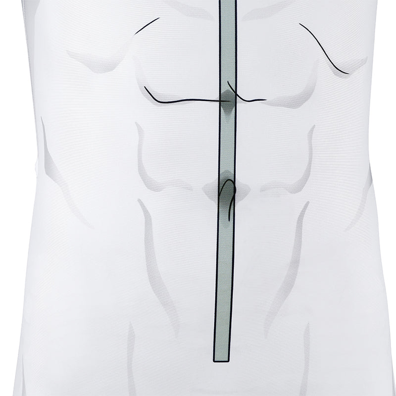 Invincible Mark Grayson Viltrumite Cosplay Costume White Jumpsuit with Apron - Image 13