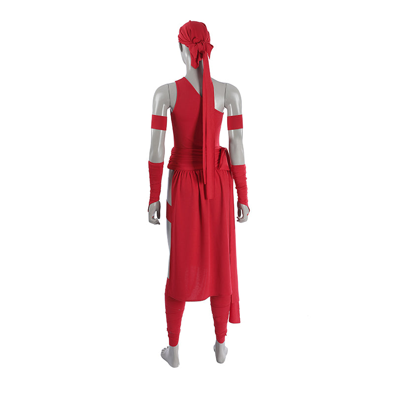 Elektra Natchios Cosplay Costume Daredevil Comics Red Ninja Halloween Outfit - Image 7