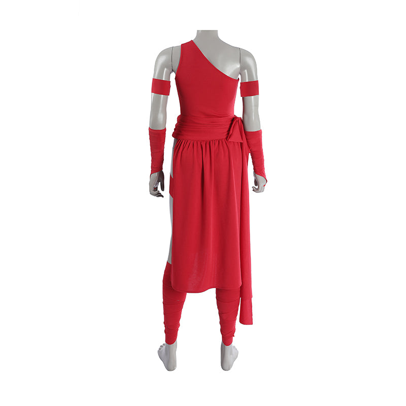 Elektra Natchios Cosplay Costume Daredevil Comics Red Ninja Halloween Outfit - Image 9