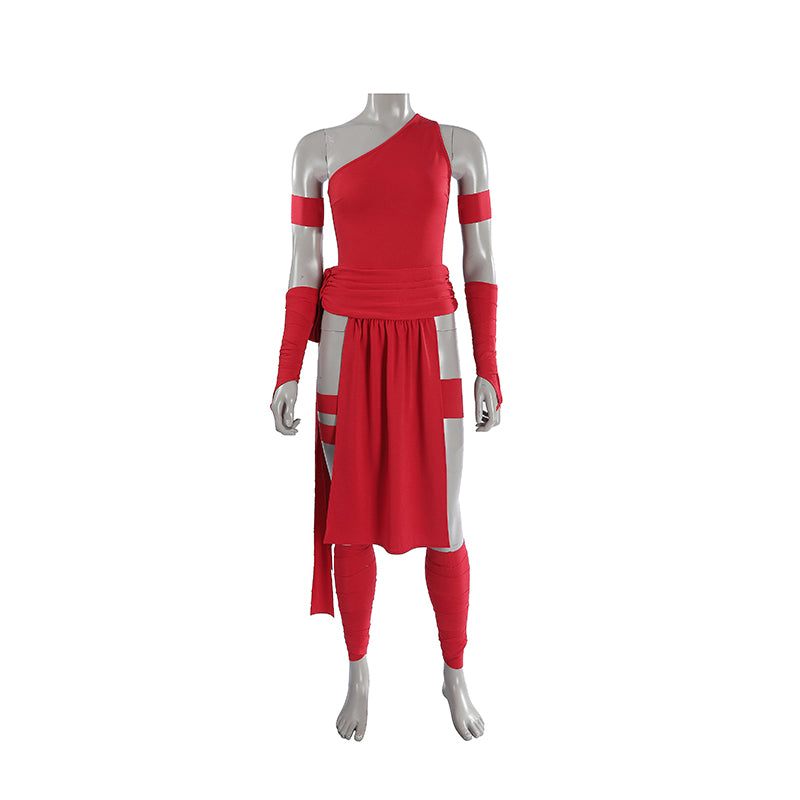 Elektra Natchios Cosplay Costume Daredevil Comics Red Ninja Halloween Outfit - Image 8