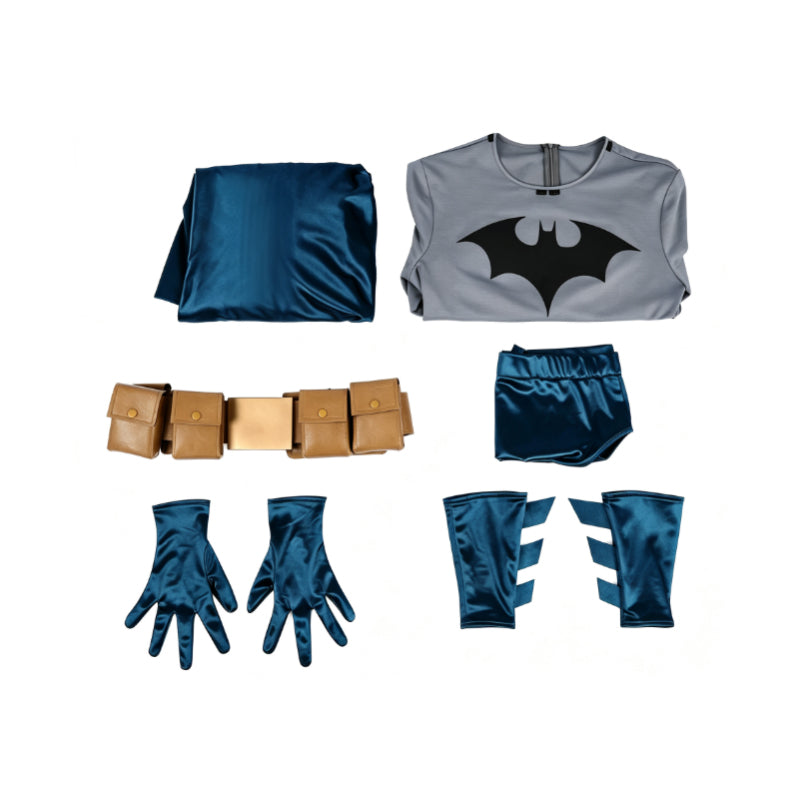 Batman: Hush Cosplay Costume Jumpsuit Halloween Outfit With Cape - Image 13