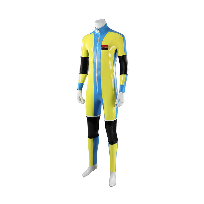 Dispatch Waterboy Cosplay Costume Yellow Leather Halloween Suit - Image 3