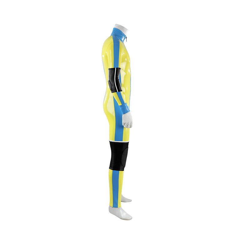 Dispatch Waterboy Cosplay Costume Yellow Leather Halloween Suit - Image 4