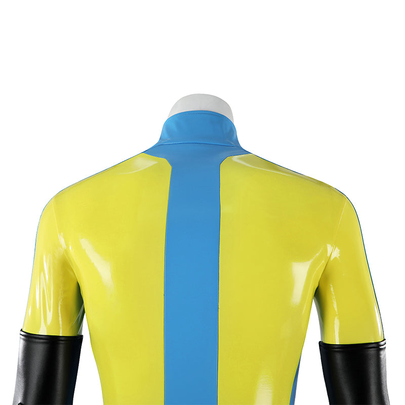 Dispatch Waterboy Cosplay Costume Yellow Leather Halloween Suit - Image 9