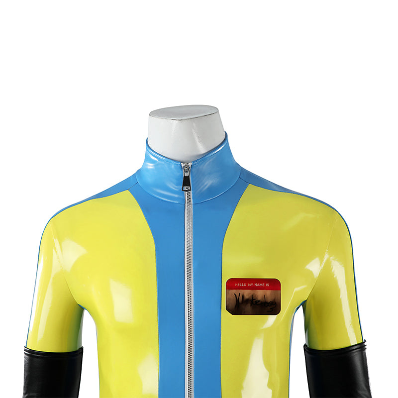 Dispatch Waterboy Cosplay Costume Yellow Leather Halloween Suit - Image 8