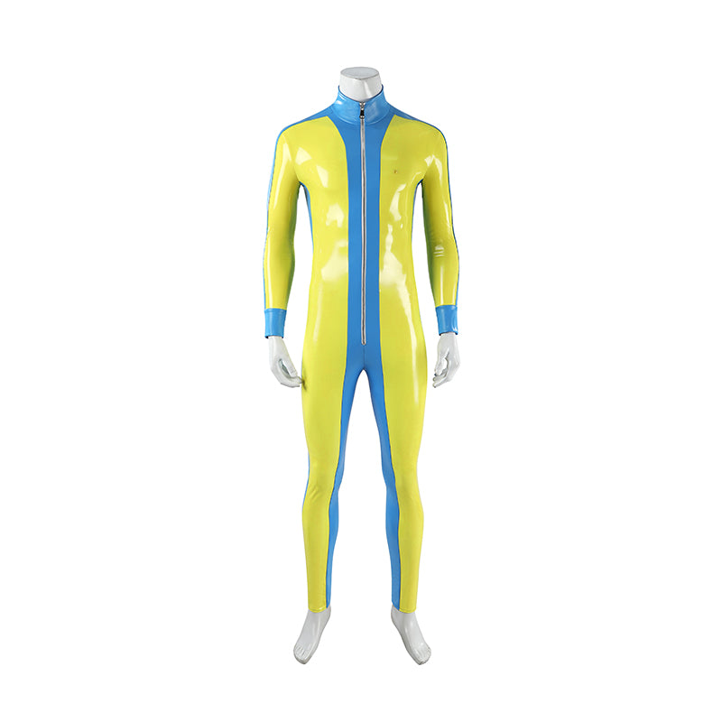 Dispatch Waterboy Cosplay Costume Yellow Leather Halloween Suit - Image 6