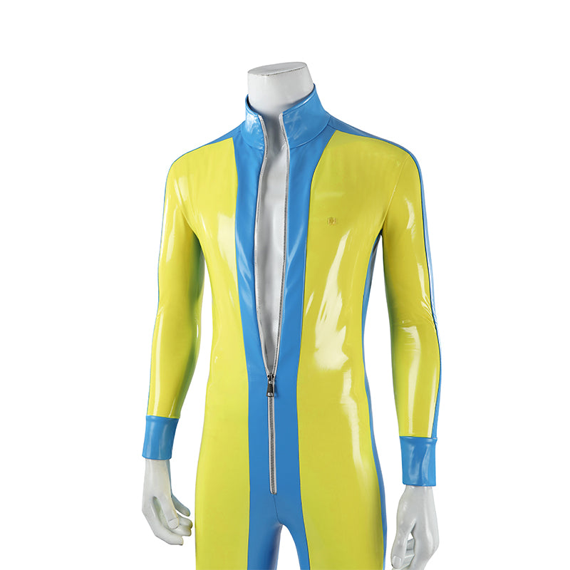Dispatch Waterboy Cosplay Costume Yellow Leather Halloween Suit - Image 12