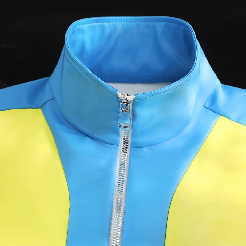 Dispatch Waterboy Cosplay Costume Yellow Leather Halloween Suit - Image 23