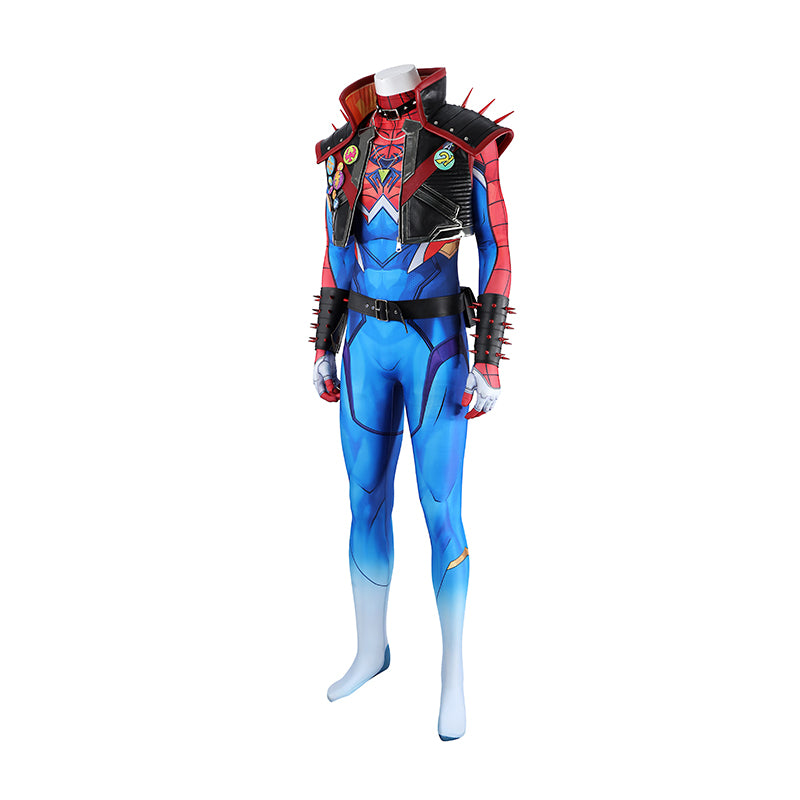 Marvel Rivals Spider Punk Cosplay Costume Superhero Halloween Outfit - Image 5