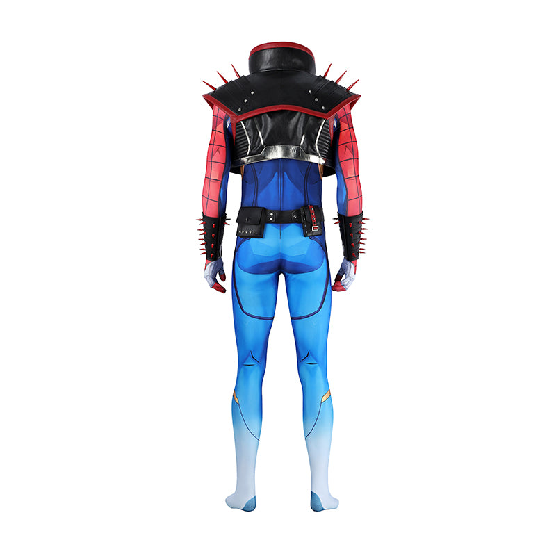 Marvel Rivals Spider Punk Cosplay Costume Superhero Halloween Outfit - Image 7