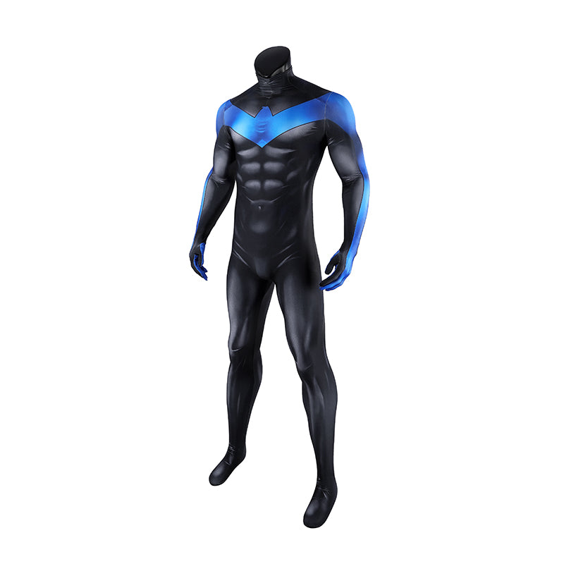 Comic Nightwing Dick Grayson Cosplay Costume Blue Dick Jumpsuit - Image 4