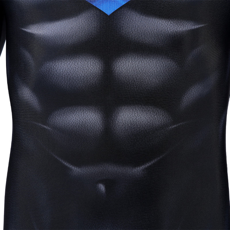 Comic Nightwing Dick Grayson Cosplay Costume Blue Dick Jumpsuit - Image 15