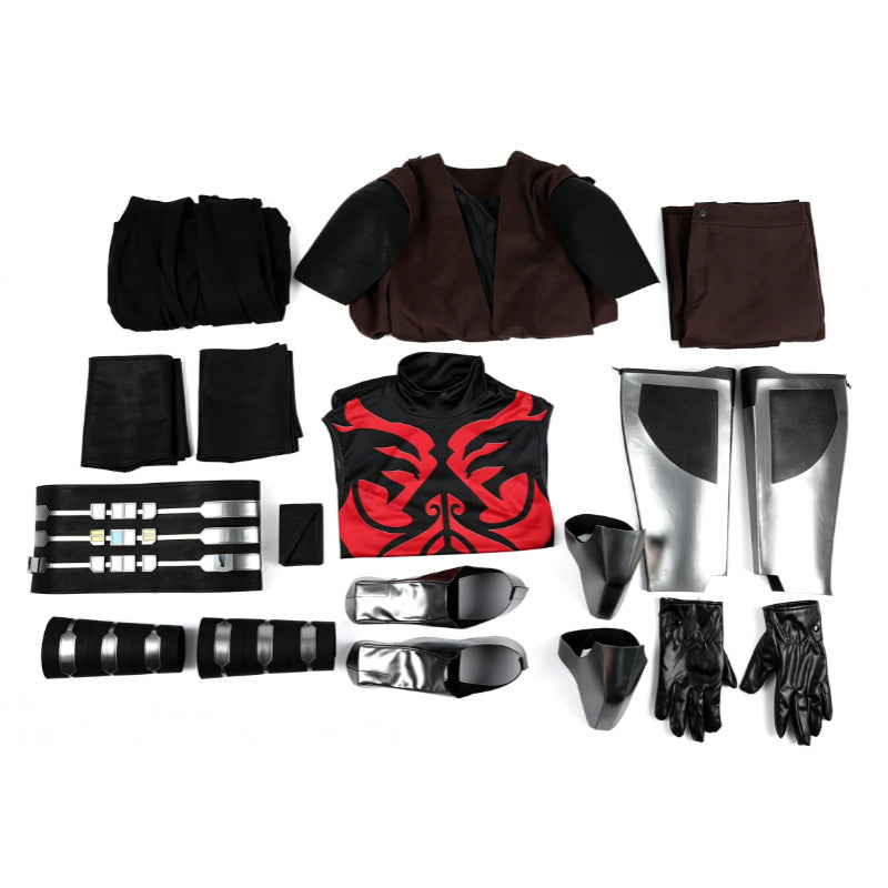 Star Wars Maul Shadow Lord Maul Cosplay Costume Halloween Suit - Image 42