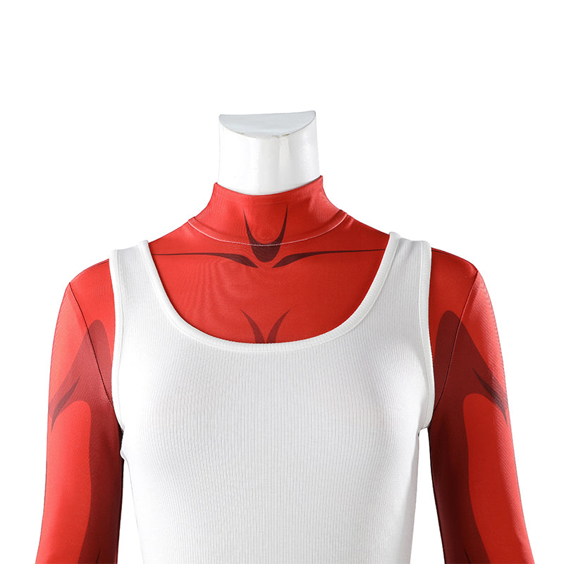 Dispatch Malevola Cosplay Costume Red Jumpsuit Halloween Outfit - Image 11