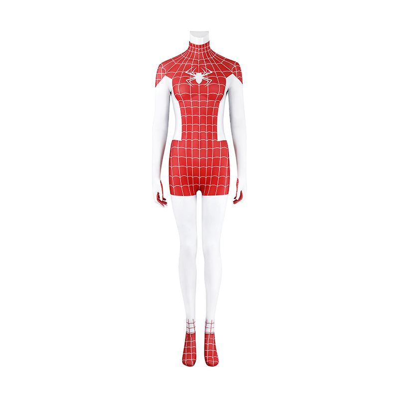 Spider-Man Mary Jane Watson Earth-18119 Crimson She-Devil Cosplay Costume Halloween Suit - Image 3
