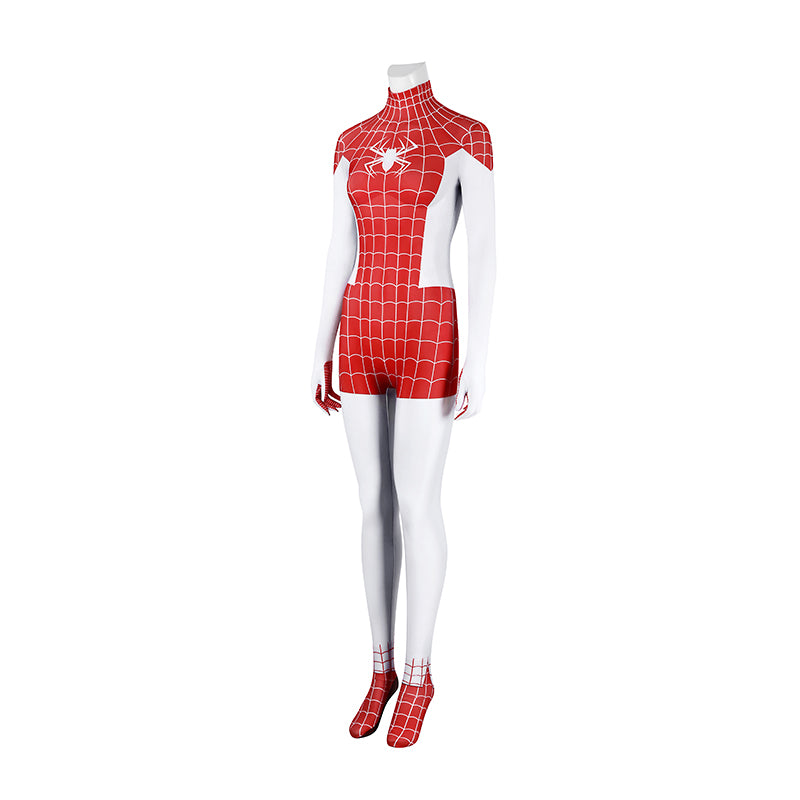 Spider-Man Mary Jane Watson Earth-18119 Crimson She-Devil Cosplay Costume Halloween Suit - Image 4