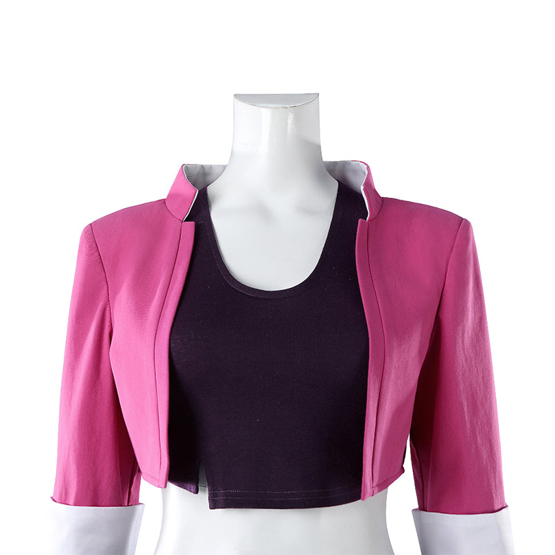 Dispatch Invisigal Cosplay Costume Pink Coat Halloween Outfit - Image 6