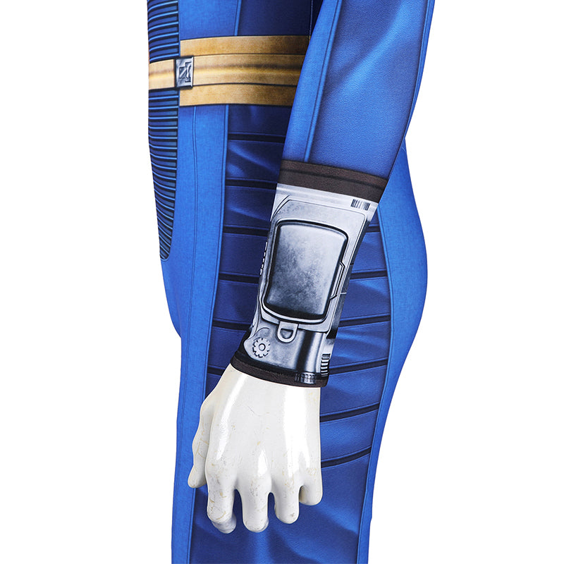 Male Fallout Vault 33 Uniform Cosplay Costume Spandex Halloween Suit - Image 10